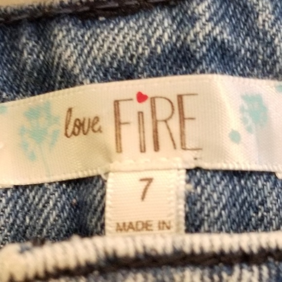 Love Fire ❤ High Ripped Distressed Studded Shorts - Picture 2 of 6